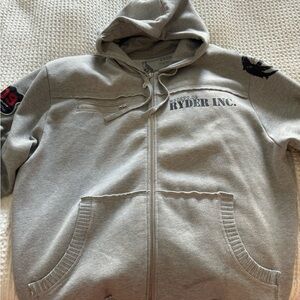 Ryderwear Gray Heavyweight Hoodie